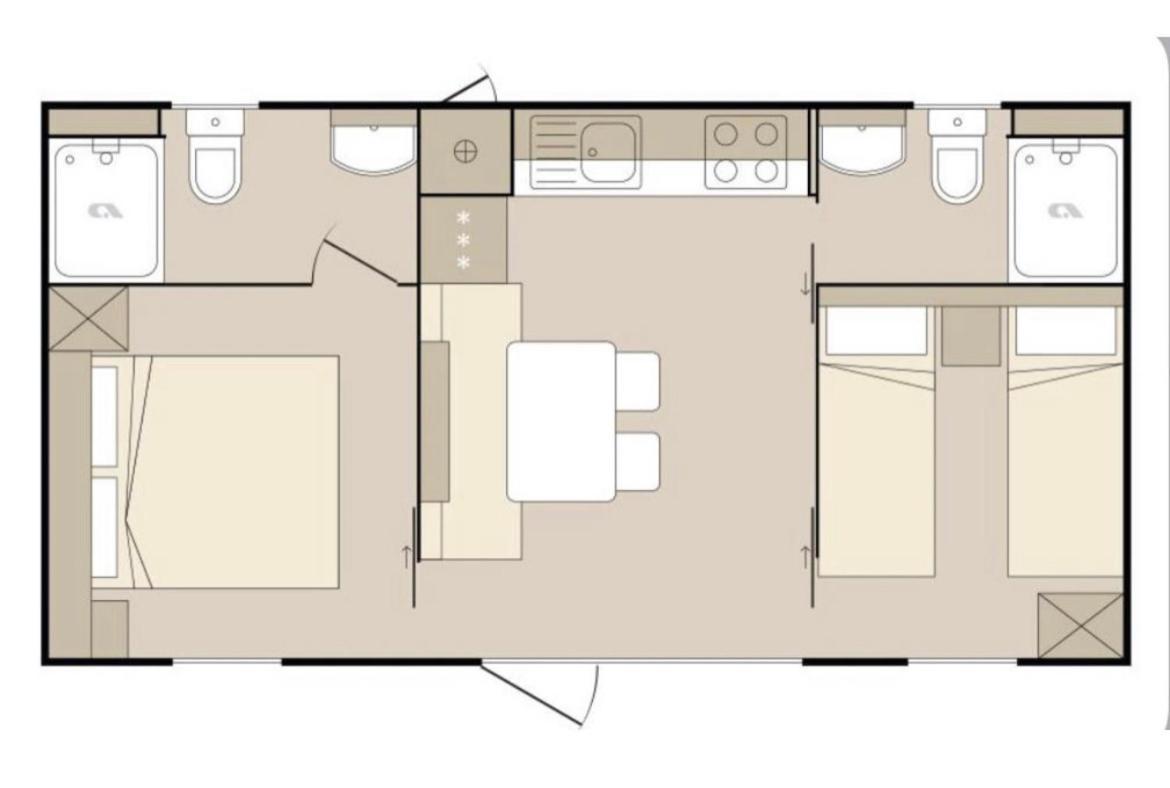 Oaza Mira Mobile Houses - Camp Basko Polje #Bestoffer Baška Voda Εξωτερικό φωτογραφία