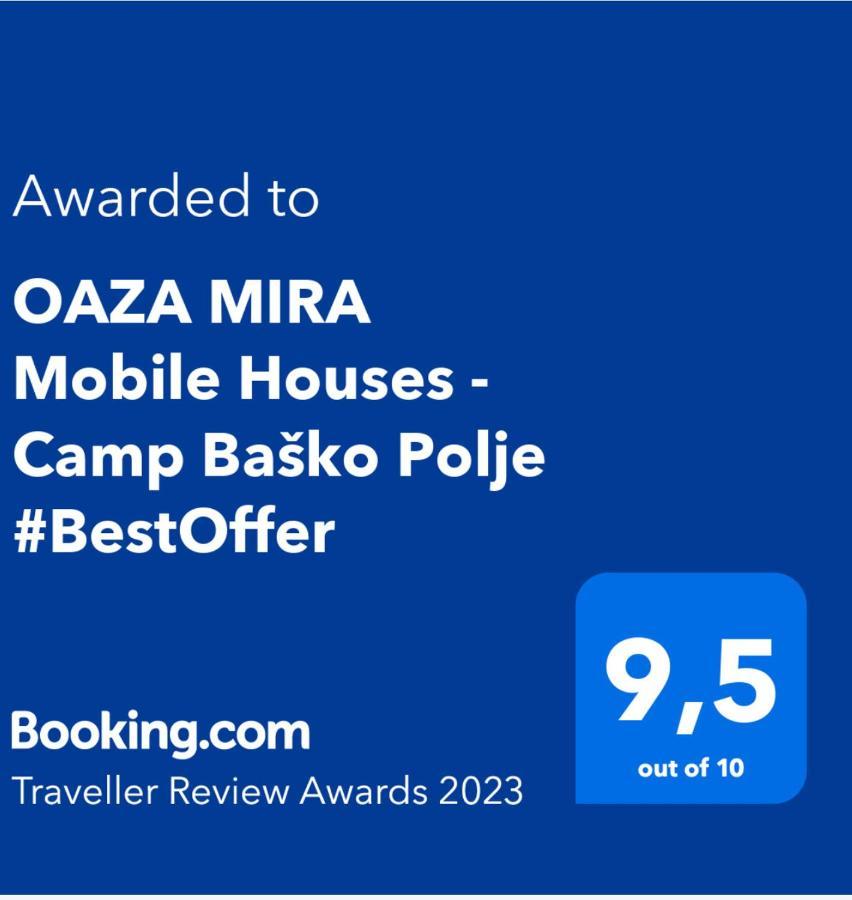 Oaza Mira Mobile Houses - Camp Basko Polje #Bestoffer Baška Voda Εξωτερικό φωτογραφία